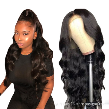 Remy raw virgin brazilian human hair lace front wig,body wave lace front human hair wigs with baby hair